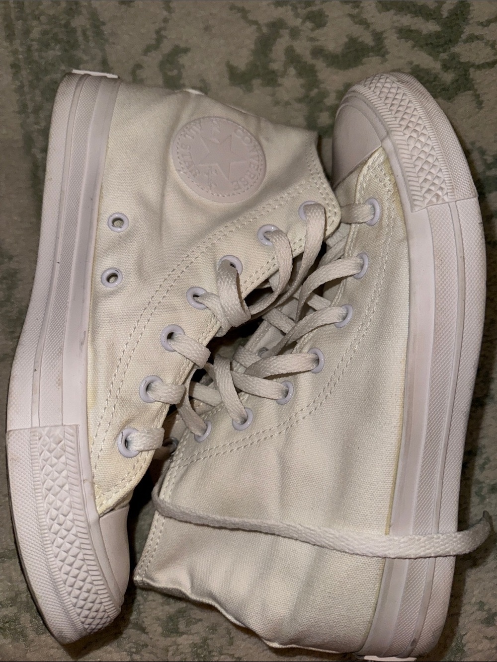 white high top converse